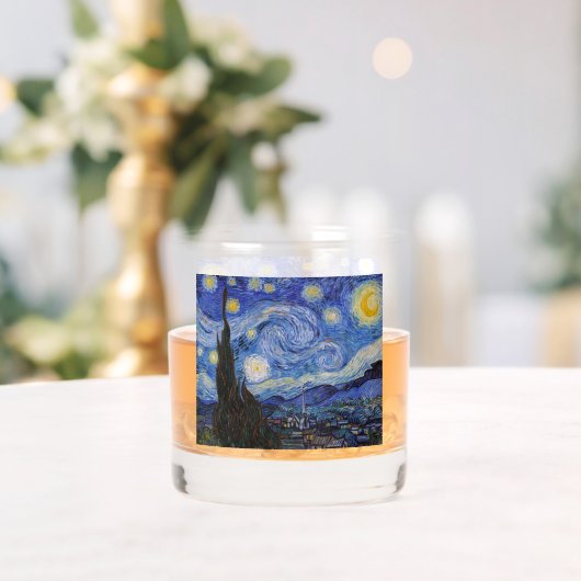 Een Sterrennacht: Saint Remy van Vincent van Gogh Whisky Glas (Insitu (Huwelijk))