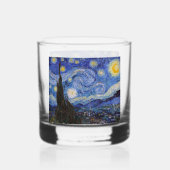 Een Sterrennacht: Saint Remy van Vincent van Gogh Whisky Glas (Achterkant)