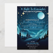 Een Sterrennacht Sweet 16 Uitnodiging (Voorkant / Achterkant)