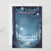 Een Sterrennacht Sweet 16 Uitnodiging (Voorkant)