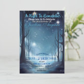 Een Sterrennacht Sweet 16 Uitnodiging (Staand voorkant)