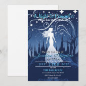 Een Sterrennacht Sweet 16 Uitnodiging (Voorkant / Achterkant)