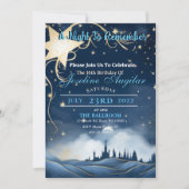 Een Sterrennacht Sweet 16 Uitnodiging (Voorkant)