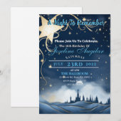 Een Sterrennacht Sweet 16 Uitnodiging (Voorkant / Achterkant)