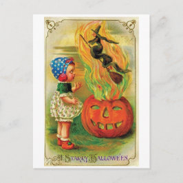 Een sterrenrijke Halloween Briefkaart