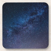 Een sterrenstelsel in de nacht bier onderzetter (Voorkant)