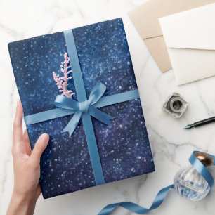Een sterrenstelsel in de nacht cadeaupapier