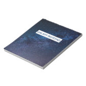 Een sterrenstelsel in de nacht notitieblok (Linkerzijde)