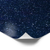 Een sterrenstelsel in de nachtelijke hemel perfect poster (Hoek)