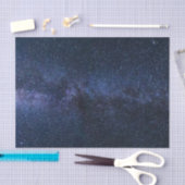 Een sterrenstelsel in de nachtelijke hemel tissuepapier (Craft)