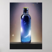 Een sterrenstelsel in een fles | AI Art Poster (Voorkant)