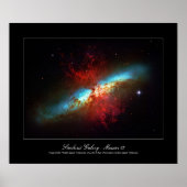Een sterrenstelsel - Messier 82 (Cigar Galaxy) Poster (Voorkant)