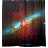 Een sterrenstelsel met sterren douchegordijn (Voorkant)