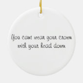 een stevige afrocentrieke keramisch ornament (Achterkant)