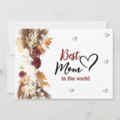 Een stevige beste moeder in de wereld kaart (Voorkant)