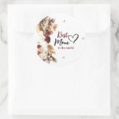 Een stevige beste moeder in de wereld rond sticker (Tas)