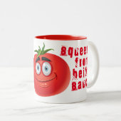 Eén stevige blik uit saai zijn tweekleurige koffiemok (Voorkant rechts)