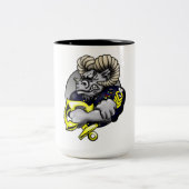 Eén stevige geit tweekleurige koffiemok (Center)