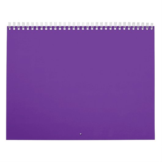 Een stevige paarse achtergrond met een witte vierk kalender (Hoes)