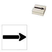 Een stevige pijl rubberen stempel (Gestempeld)