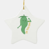 Eén stevige pop keramisch ornament (Voorkant)