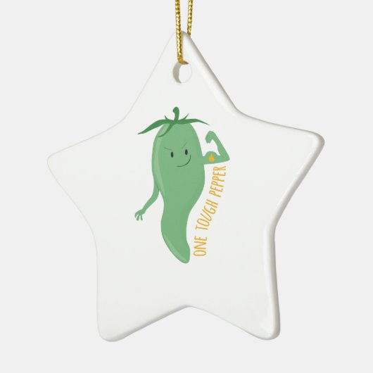 Eén stevige pop keramisch ornament (Links)