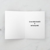 Een stevige Thanksgiving - Thanksgiving Kaart (Binnen)