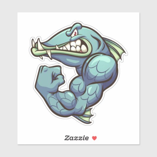 Een stevige vent - Barracuda Sticker (Vel)