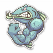 Een stevige vent - Barracuda Sticker (Voorkant)