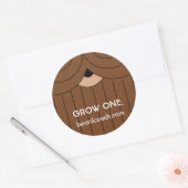 Een Sticker met betrekking tot baardgroei (Envelop)