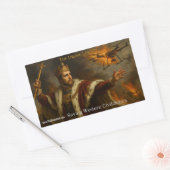 Een sticker van The Drone Lord vechtend (Envelop)