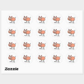 Een Sticker van Varkens (Vel)