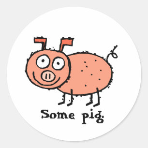 Een Sticker van Varkens