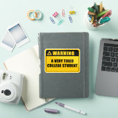 Een sticker voor een zeer vermoeide student (iPad Cover)