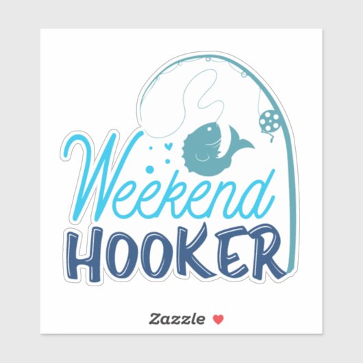 Een Sticker voor mensen die graag Gevist willen wo (Vel)