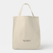 Een stiekeme glimlach tote bag (Achterkant)