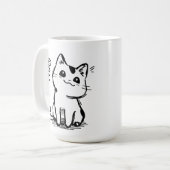 Een stiekeme kat 01 koffiemok (Voorkant links)
