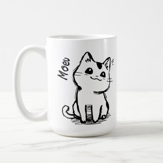 Een stiekeme kat 01 koffiemok (Links)