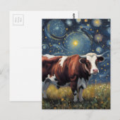 Een stier in de Sterrennacht Briefkaart (Voorkant / Achterkant)