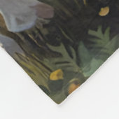 Een stier in de Sterrennacht Fleece Deken (Hoek)