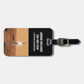 Een stijgend voertuig verlaat Mars. 2 Bagagelabel (Voorkant horizontaal)