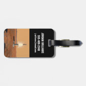 Een stijgend voertuig verlaat Mars. 2 Bagagelabel (Achterkant horizontaal)