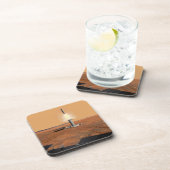 Een stijgend voertuig verlaat Mars. 2 Bier Onderzetter (Rechterzijde)