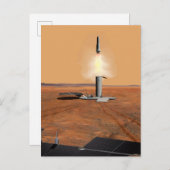 Een stijgend voertuig verlaat Mars. 2 Briefkaart (Voorkant / Achterkant)