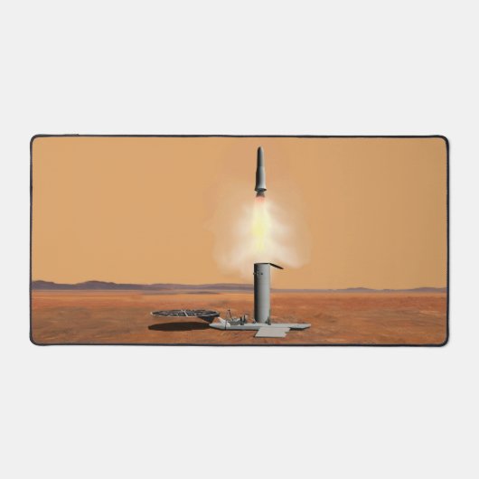 Een stijgend voertuig verlaat Mars. 2 Bureaumat (Voorkant)
