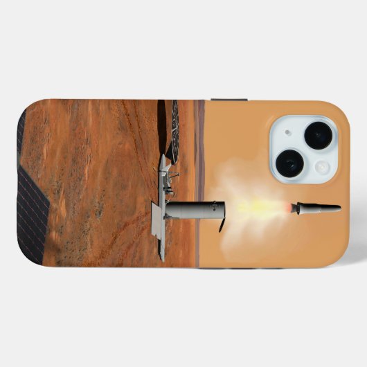 Een stijgend voertuig verlaat Mars. 2 Case-Mate iPhone Case (Achterkant (horizontaal))