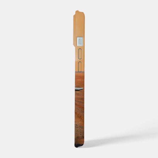 Een stijgend voertuig verlaat Mars. 2 iPhone 15 Case (Linkerkant)
