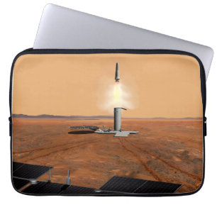 Een stijgend voertuig verlaat Mars. 2 Laptop Sleeve