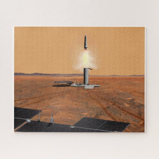 Een stijgend voertuig verlaat Mars. 2 Legpuzzel (Horizontaal)
