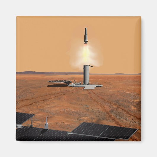 Een stijgend voertuig verlaat Mars. 2 Magneet (Voorkant)